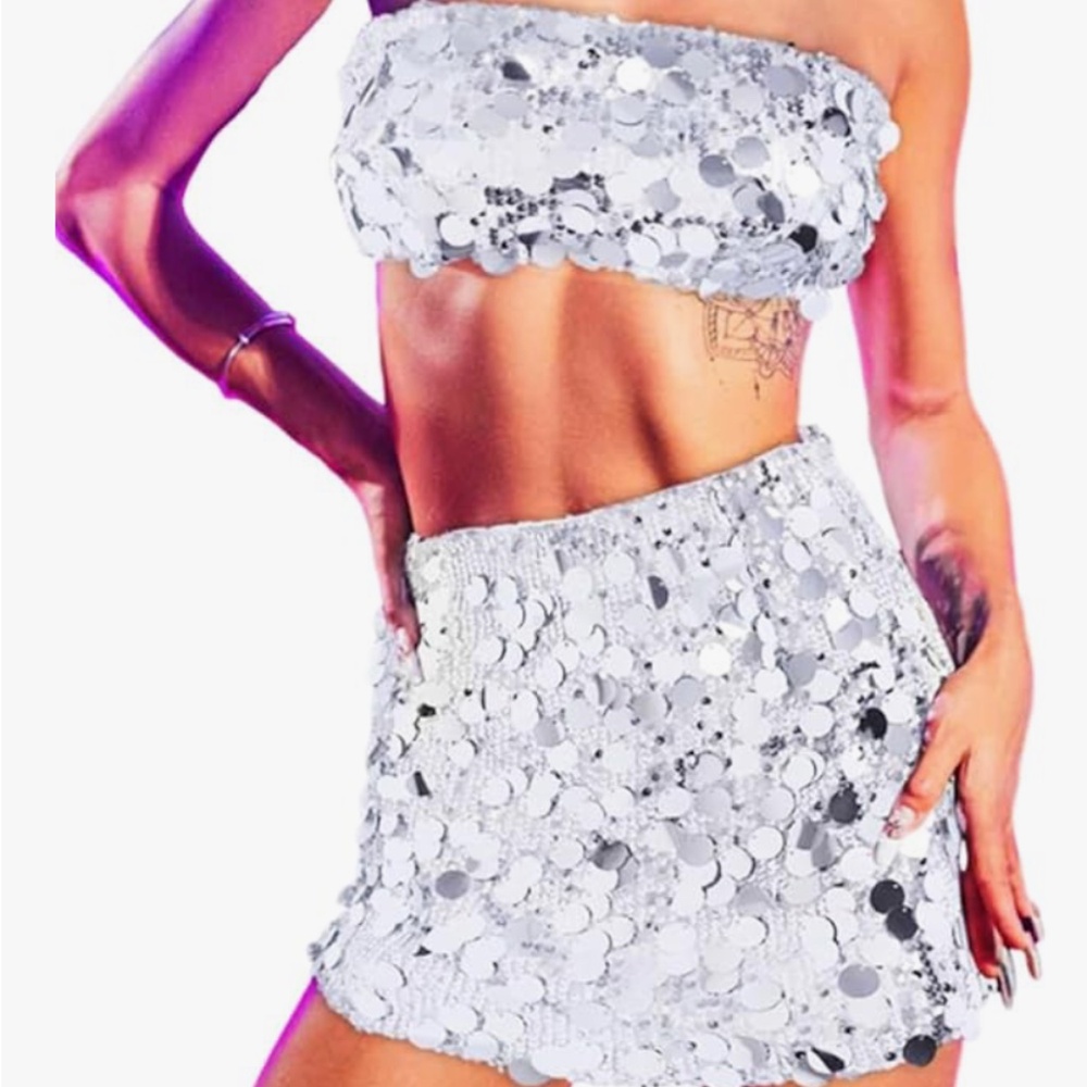 sequin clubbing set